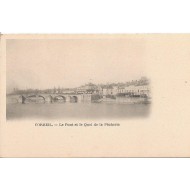 Corbeil - Le pont et le quai de la pêcherie vers 1900